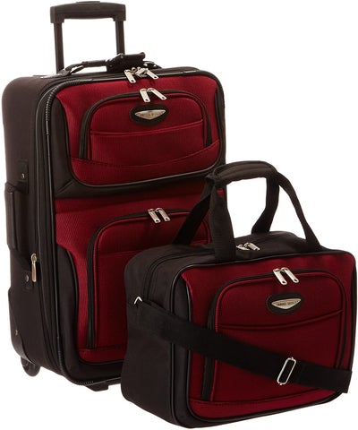 Traveler's Choice Two Piece Carry On Luggage Set